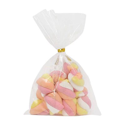 100Pcs Transparent Plastic Bags Candy Lollipop Cookie Packag