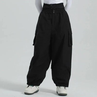 2024 Woman Skiing Baggy Pants Warm Loose Skying Ski Trousers
