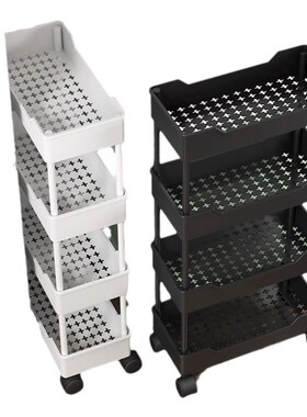 Kitchen storage rack bathroom Shelf Trolley iron shelves