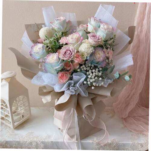Ouya paper two-color Bouquet wrapping paper flower gift wrap