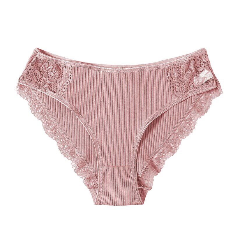 1Pcs/set Women Cotton Panties Low-Rise Underwear Lace Briefs图片