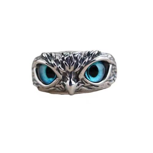 Cute Women Men Simple Design Rings Vintage Owl Frog Smiling