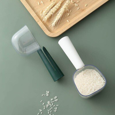Minimalist Rice Measuring Spoon for Home Kitchen with Clip,