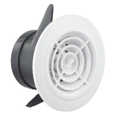 1Pcs Round Adjustable Wall Interior Vent ABS Ventilation