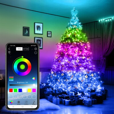 10M/20M USB Christmas Tree LED String Lights with Smart Blue