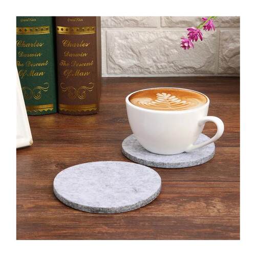 11pcs/set Round Felt Coaster Mug Cup Mat Pad Dining Table