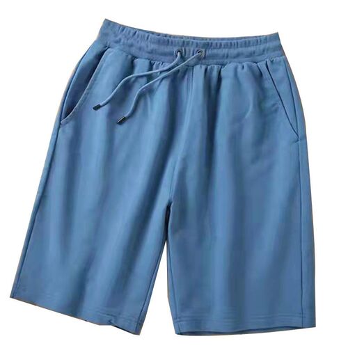Summer terry shorts mens cotton five-point youth breathable
