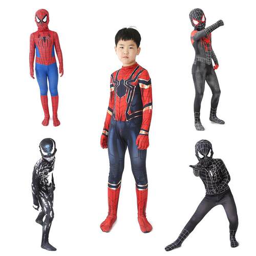 Superhero Miles Iron Spiderman Kids Costume Set 12 Style The