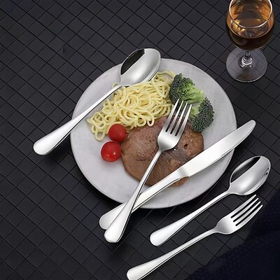 moonlig Stainless steel western cutlery knife fork spoon set