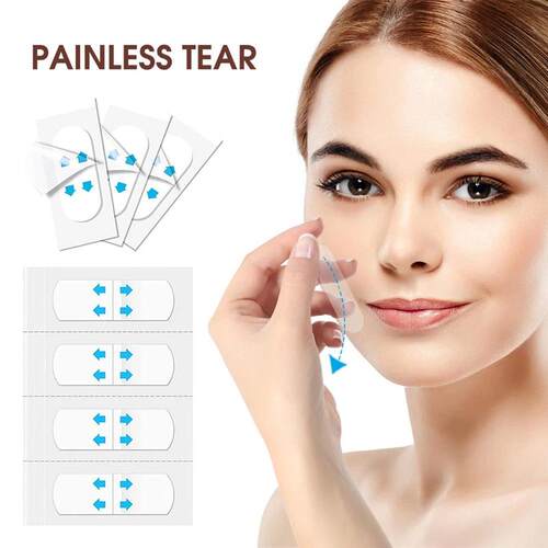 80Pcs Face Lifting Invisible Stickers Neck Eye Double Chin L