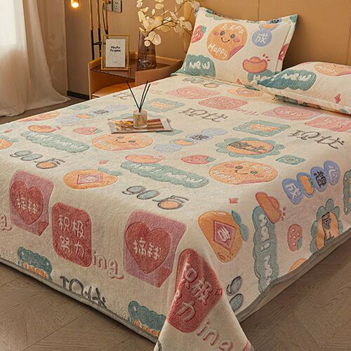 Coral Fleece Blanket Sofa Throw Coverlet Nap Blanket Quilt