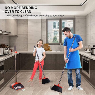 Sweeping and cleaning: broom and dustpan set