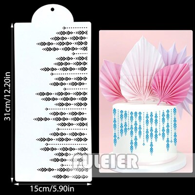 Cake Stencil Fondant Lace Spray Cake Mold Boder Stencils Tem