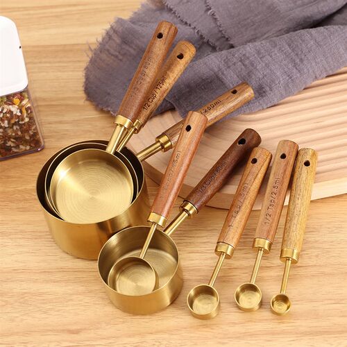 Stainless steel measuring cup set of 8 measuring cups and sp