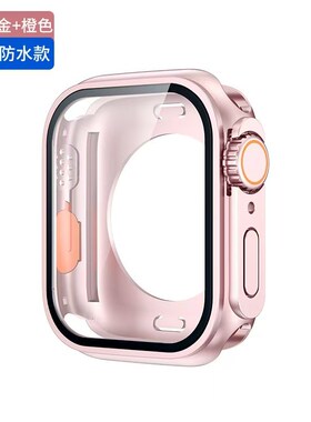 Tempered Glass+Case For Apple Watch Series 10 9 8 7 44mm 40m