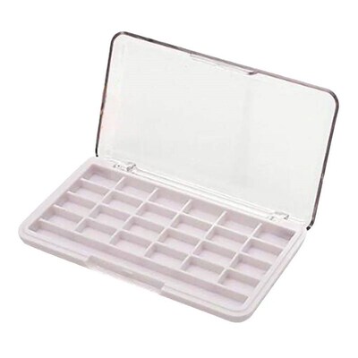 24 Grids DIY Empty Eyeshadow Palette Pallet Box Blusher Lips