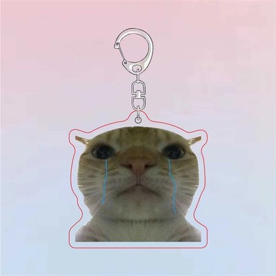 和平精英地铁逃生小猫表情包钥匙扣送男生挂饰阿米诺斯书包挂件