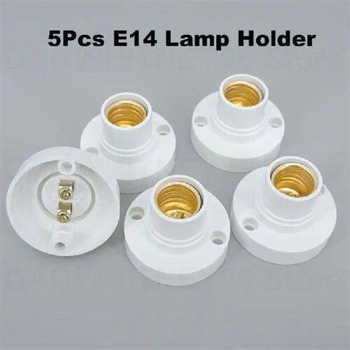 5Pcs E14 Light Bulb Socket Holder Base Fitting Screw Cap