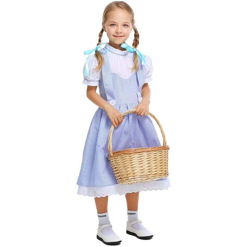 Womens Wizard Of Oz Dorothy Costume,Fairytale Character Blue图片
