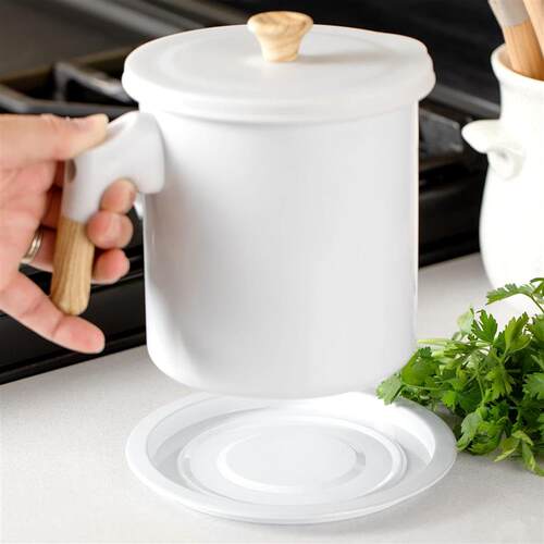 Bacon Grease Container Cooking Oil Storage Can with Strainer