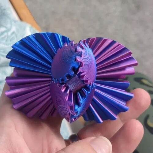 Gear Ball 3D Printed Fidget Toys Spin Ball or Cube Sss Relie