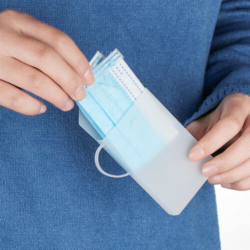 1 PC New Portable Silicone Mask bag Face Mask vering Holder