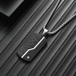 Mens fashion stainless steel room light sand black pendant