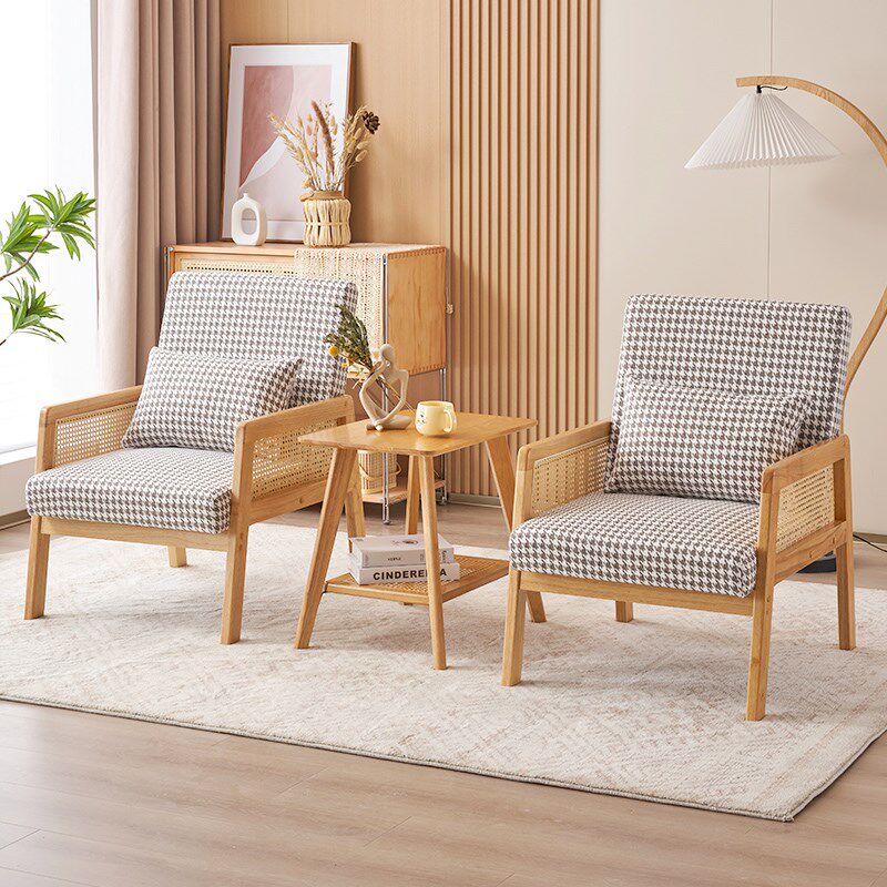 沙发客厅懒人阳台椅实木单人休闲椅洽谈茶桌椅民宿休息看书三件,住宅家具,阳台椅,淘宝优惠券,粉丝福利购,淘宝优惠卷