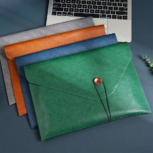 Fashion Leather Business Document Bag A4 Thickened Storage