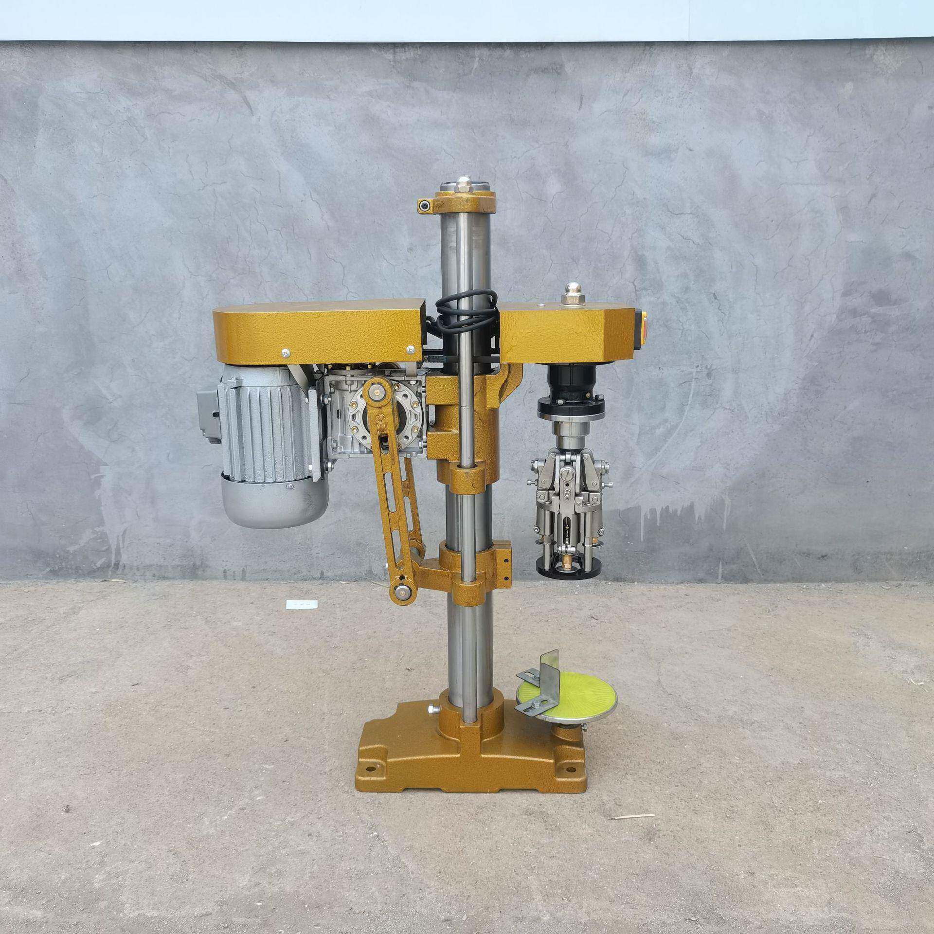 半自动玻璃瓶铝盖封口机旋盖机白酒饮料料酒铝盖封口机旋盖机