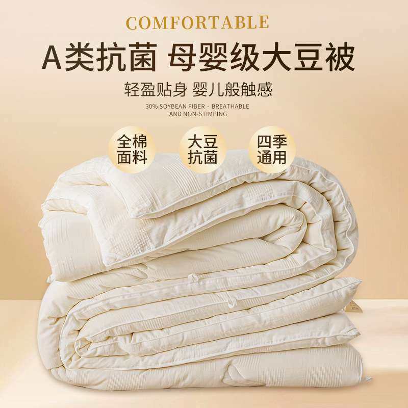 秋冬新款简约纯色全棉大豆被春秋被冬被子母被芯家用酒店民宿被,3C数码配件,其它配件,淘宝优惠券,粉丝福利购,淘宝优惠卷