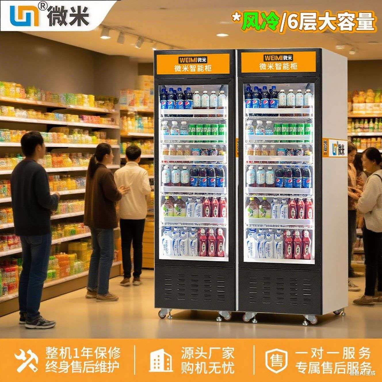 微米物联自动售货机无人自助柜饮料售卖机AI智能视觉柜棋牌室售货,3C数码配件,其它配件,淘宝优惠券,粉丝福利购,淘宝优惠卷