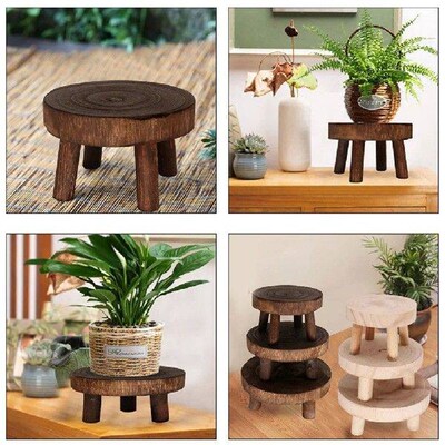 Bench Flower Pot Stand Orchid Rack Bonsai Shelf Potted