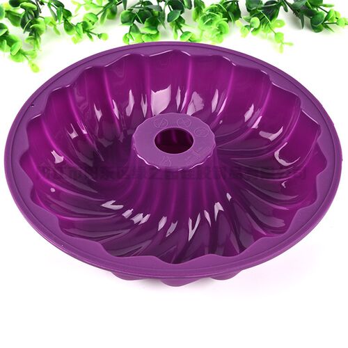Kitchen silicone cake mold color non stick hollow Qifeng cak