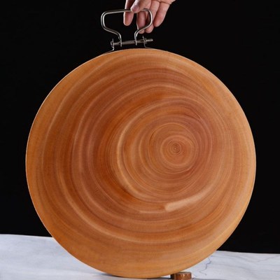 红花梨木菜板砧板切菜板家用防霉抗菌案板整木原木厚圆形菜墩商用