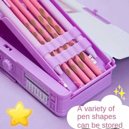 Girls Password Lock High-tech Pencil Case Multifunctional St