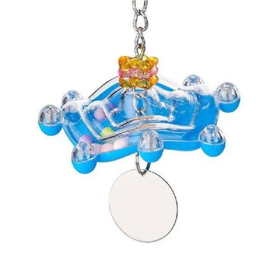 Bird Cage Toys Spaceship Shape Rattle Parrot Toy