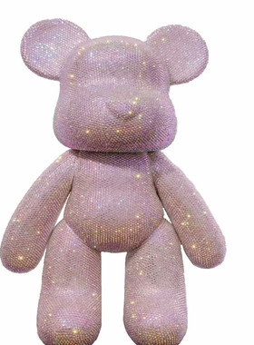 果冻钻53厘米大号熊礼品粘钻摆件满钻暴力熊么么熊DIY手工贴钻熊