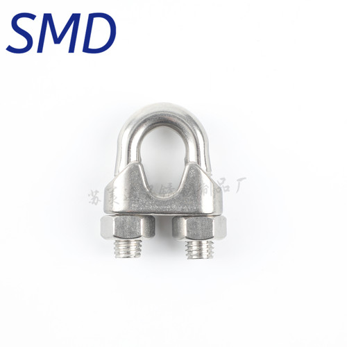 31不锈钢U型卡头 钢丝绳夹头 锁扣绳卡 夹钢丝线夹卡扣猫爪扣