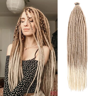 Dansama 24/36Inch Synthetic Dreadlocks Extensions Thin 0.6cm