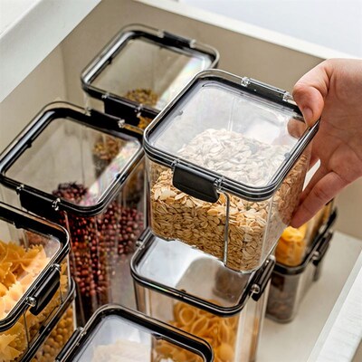 container food storage box kitchen cans for bulk cereal bloc