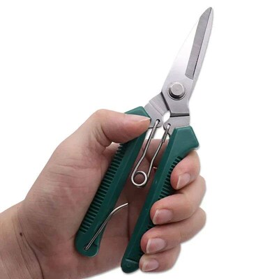 190mm Garden Pruning Shears for Bonsai, Straight Head, Stain