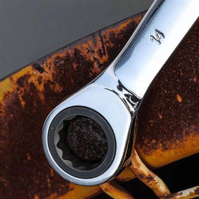 Antirust 72-Tooth Ratchet Wrench Labor Saving Non-slip Open