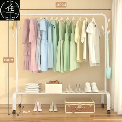 Simple clothes rack folding balcony clothes drying pole 衣架