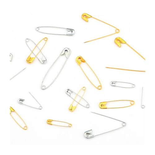 1Set 27/32/38/45/55mm Safety Pins Box DIY Sewing Tools Iron