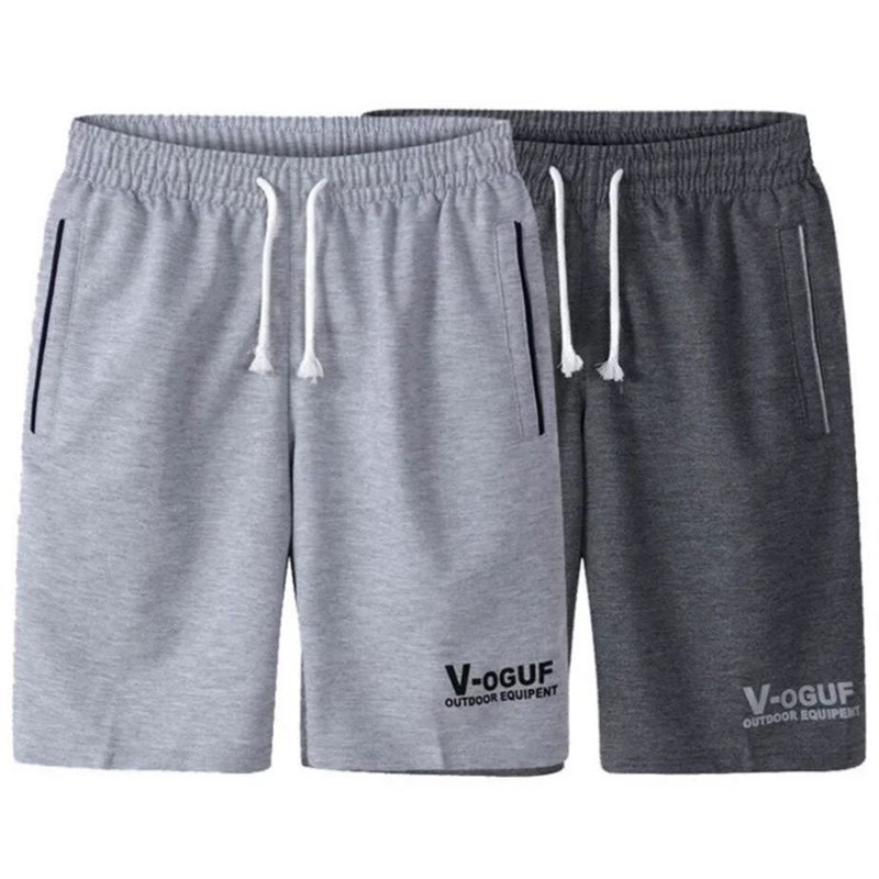 Summer Casual Shorts Men Boardshorts Breathable Loose Beach - 实物图