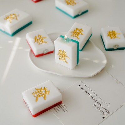 Chinese Style Mahjong Incense Candles Smokeless Household