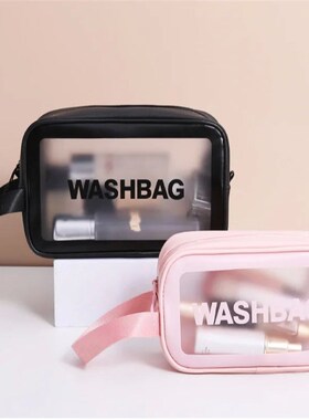 Women Portable Travel Wash Bag Female Transparent Waterproof