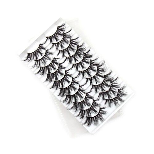 Eyelashes 5/10/16 Pairs 3D Faux Mink Lashes Natural False Ey