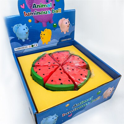 Simulation Food Play Pinch Soft Gummy Cheese Stress Relief T